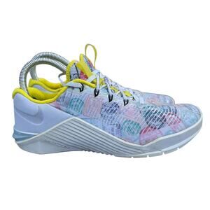 Nike Metcon‎ 5 AMP Running Shoes Women Size 7 Hydrogen Blue Passport CJ0819-407